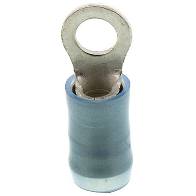 TE Connectivity, PIDG Insulated Ring Terminal, M3.5 Stud Size, 1mm² to 2.6mm² Wire Size, Blue