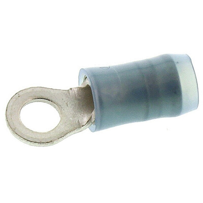 TE Connectivity, PIDG Insulated Ring Terminal, M3.5 Stud Size, 1mm² to 2.6mm² Wire Size, Blue