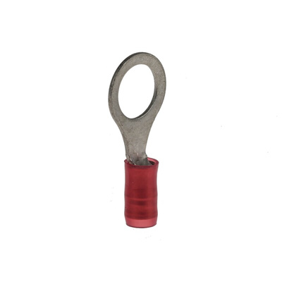 TE Connectivity, PIDG Insulated Ring Terminal, M8 Stud Size, 0.26mm² to 1.65mm² Wire Size, Red