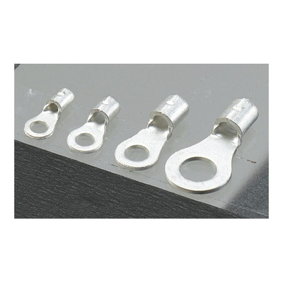 JST Uninsulated Ring Terminal, 10mm Stud Size, 1mm² to 2.6mm² Wire Size