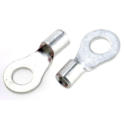 JST Uninsulated Ring Terminal, 4mm Stud Size, 1mm² to 2.6mm² Wire Size