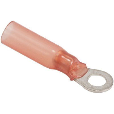 TE Connectivity, DuraSeal Insulated Ring Terminal, 5mm Stud Size, 0.5mm² to 1mm² Wire Size, Red