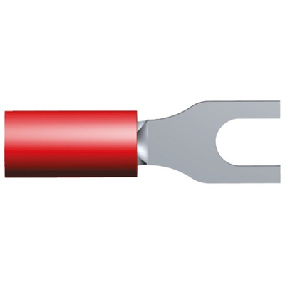 TE Connectivity, PIDG Insulated Ring Terminal, M2.5 Stud Size, 0.3mm² to 1.3mm² Wire Size, Red