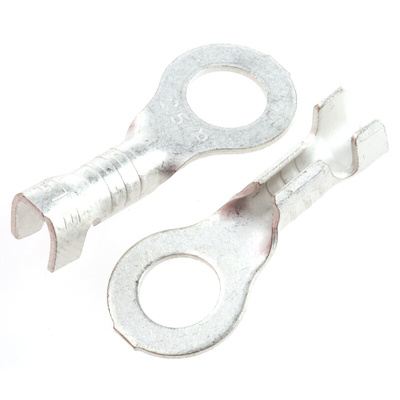 JST, LRB Uninsulated Ring Terminal, M5 Stud Size, 1mm² to 2.5mm² Wire Size