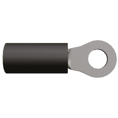 TE Connectivity, PIDG, STRATO-THERM Insulated Ring Terminal, M5 Stud Size, 2.6mm² to 6.6mm² Wire Size, Black