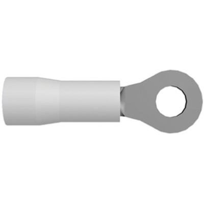 TE Connectivity, PIDG Insulated Ring Terminal, M2 Stud Size, 0.2mm² to 0.5mm² Wire Size, Natural