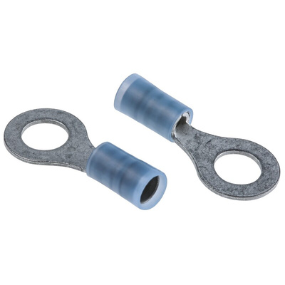 Molex, Avikrimp Insulated Ring Terminal, M6 (1/4) Stud Size, 1mm² to 2.5mm² Wire Size