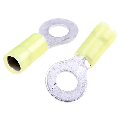 Molex, Avikrimp Insulated Ring Terminal, M6 (1/4) Stud Size, 2.5mm² to 6mm² Wire Size