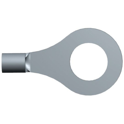 TE Connectivity, SOLISTRAND Uninsulated Ring Terminal, M6 (1/4) Stud Size, 0.26mm² to 1.65mm² Wire Size