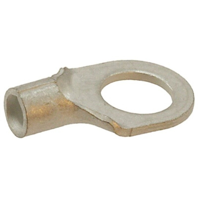TE Connectivity, SOLISTRAND Uninsulated Ring Terminal, M6 (1/4) Stud Size, 1.65mm² to 4.17mm² Wire Size