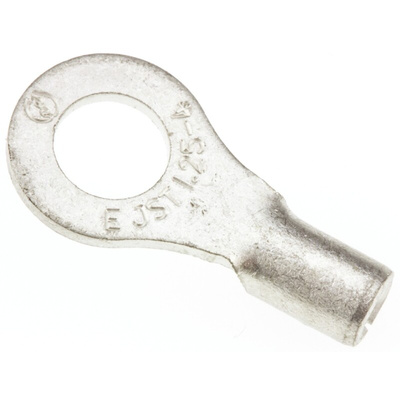 JST, R Uninsulated Ring Terminal, 4mm Stud Size, 0.25mm² to 1.65mm² Wire Size