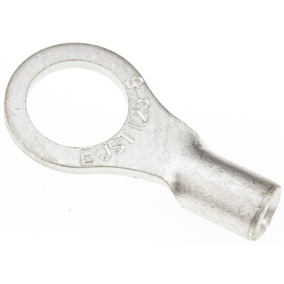 JST, R Uninsulated Ring Terminal, 5mm Stud Size, 0.25mm² to 1.65mm² Wire Size