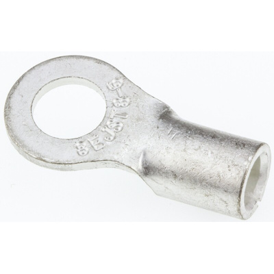 JST, R Uninsulated Ring Terminal, 6mm Stud Size, 6.6mm² to 10.5mm² Wire Size