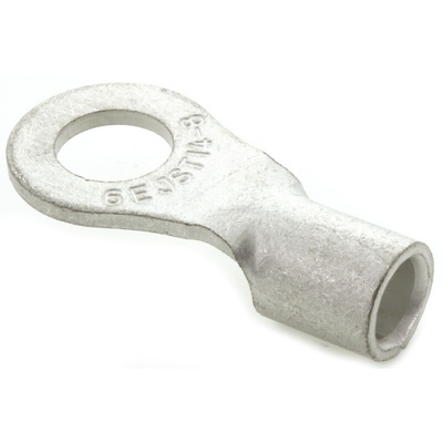 JST, R Uninsulated Ring Terminal, 8mm Stud Size, 10.5mm² to 16.78mm² Wire Size