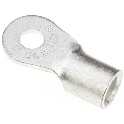 JST, R Uninsulated Ring Terminal, 6mm Stud Size, 16.78mm² to 26.66mm² Wire Size