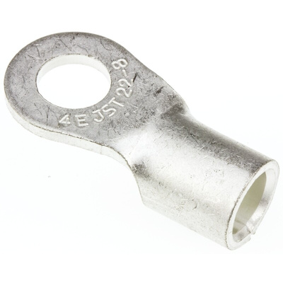 JST, R Uninsulated Ring Terminal, 8mm Stud Size, 16.78mm² to 26.66mm² Wire Size