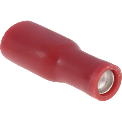 RS PRO Red Insulated Female Spade Connector, Receptacle, 4.8 x 0.5mm Tab Size, 0.5mm² to 1.5mm²