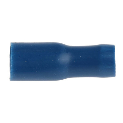 RS PRO Blue Insulated Female Spade Connector, Receptacle, 4.8 x 0.5mm Tab Size, 1.5mm² to 2.5mm²