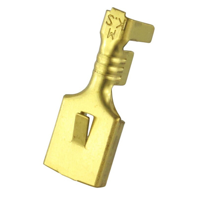 RS PRO Uninsulated Female Spade Connector, Receptacle, 6.35 x 0.8mm Tab Size