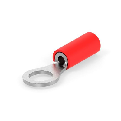 TE Connectivity, PIDG Insulated Ring Terminal, M5 Stud Size