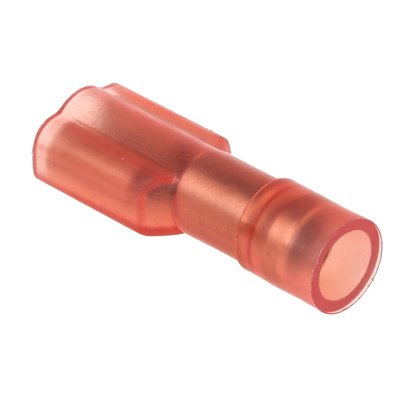 RS PRO Red Insulated Female Spade Connector, Receptacle, 4.75 x 0.5mm Tab Size, 0.5mm² to 1.5mm²