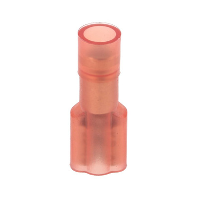 RS PRO Red Insulated Female Spade Connector, Receptacle, 4.75 x 0.5mm Tab Size, 0.5mm² to 1.5mm²
