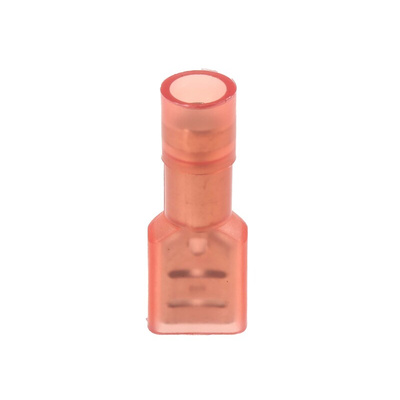 RS PRO Red Insulated Female Spade Connector, Receptacle, 4.75 x 0.8mm Tab Size, 0.5mm² to 1.5mm²