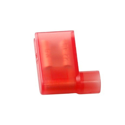 RS PRO Red Insulated Female Spade Connector, Flag Terminal, 0.8 x 6.35mm Tab Size, 0.5mm² to 0.75mm²