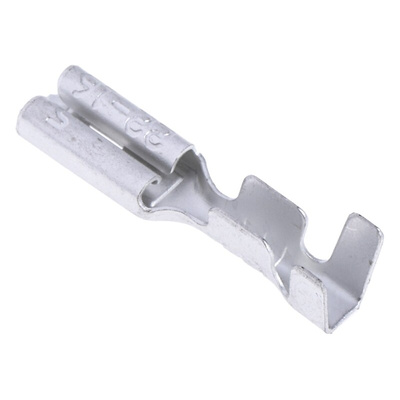 RS PRO Uninsulated Female Spade Connector, Receptacle, 2.8 x 0.5mm Tab Size, 0.3mm² to 1.25mm²