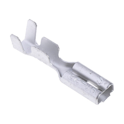 RS PRO Uninsulated Female Spade Connector, Receptacle, 2.8 x 0.5mm Tab Size, 0.3mm² to 1.25mm²
