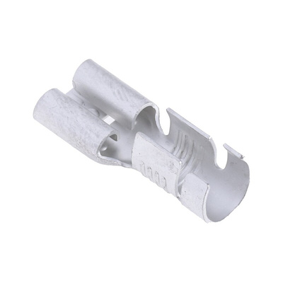 RS PRO Uninsulated Female Spade Connector, Receptacle, 6.35 x 0.8mm Tab Size, 4mm² to 6mm²