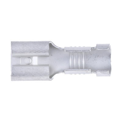 RS PRO Uninsulated Female Spade Connector, Receptacle, 6.35 x 0.8mm Tab Size, 4mm² to 6mm²