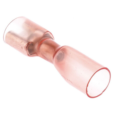 TE Connectivity Duraseal Red Insulated Female Spade Connector, Receptacle, 6.35 x 0.8mm Tab Size, 0.5mm² to 1mm²