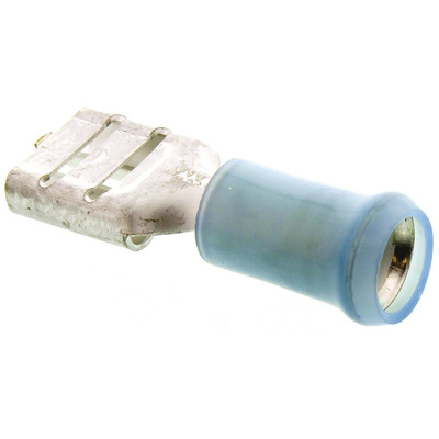 TE Connectivity PIDG FASTON .250 Insulated Female Spade Connector, Receptacle, 6.35 x 0.81mm Tab Size, 1mm² to 2.5mm²