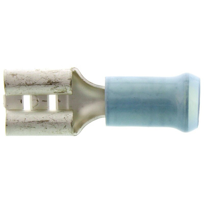 TE Connectivity PIDG FASTON .250 Insulated Female Spade Connector, Receptacle, 6.35 x 0.81mm Tab Size, 1mm² to 2.5mm²