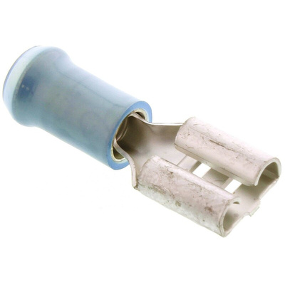 TE Connectivity PIDG FASTON .250 Insulated Female Spade Connector, Receptacle, 6.35 x 0.81mm Tab Size, 1mm² to 2.5mm²