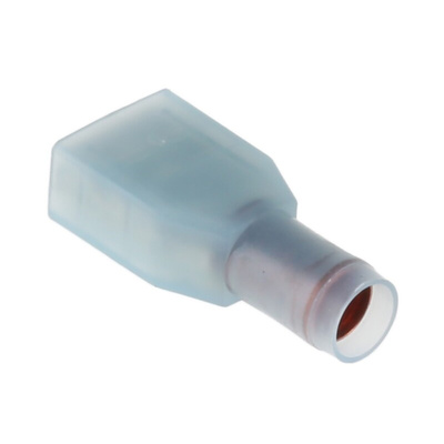 TE Connectivity PIDG FASTON .250 Blue Insulated Female Spade Connector, Receptacle, 6.35 x 0.81mm Tab Size, 2.5mm² to