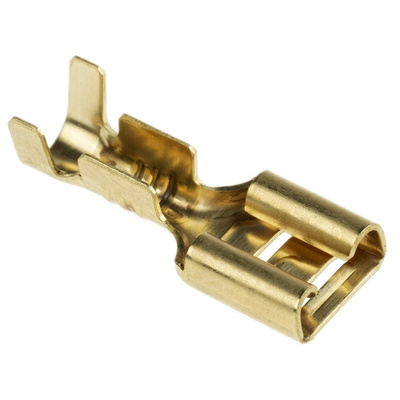 RS PRO Uninsulated Female Spade Connector, Receptacle, 1.5mm² to 2.5mm²