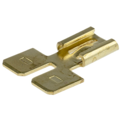 RS PRO Uninsulated Male Spade Connector, Adapter, 6.35 x 0.8mm Tab Size