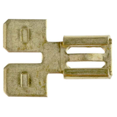 RS PRO Uninsulated Male Spade Connector, Adapter, 6.35 x 0.8mm Tab Size