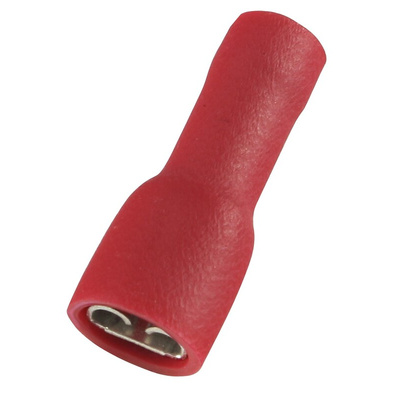 RS PRO Red Insulated Female Spade Connector, Receptacle, 0.5 x 4.75mm Tab Size, 0.5mm² to 1.5mm²