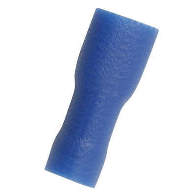 RS PRO Blue Insulated Female Spade Connector, Receptacle, 0.8 x 4.75mm Tab Size, 1.5mm² to 2.5mm²