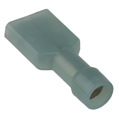 RS PRO Blue Insulated Female Spade Connector, Receptacle, 0.8 x 6.35mm Tab Size, 1.5mm² to 2.5mm²