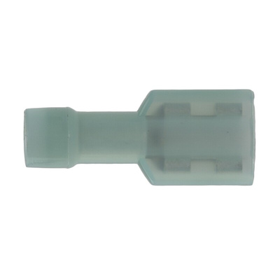 RS PRO Blue Insulated Female Spade Connector, Receptacle, 0.8 x 6.35mm Tab Size, 1.5mm² to 2.5mm²