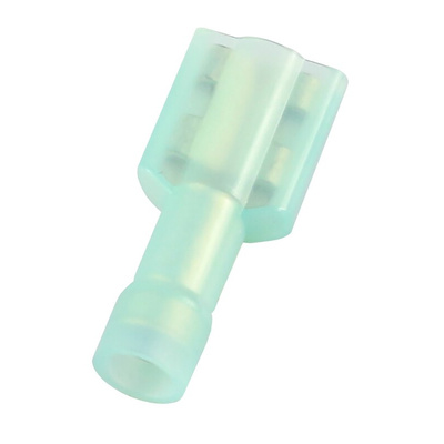 RS PRO Blue Insulated Female Spade Connector, Receptacle, 0.8 x 6.35mm Tab Size, 1.5mm² to 2.5mm²