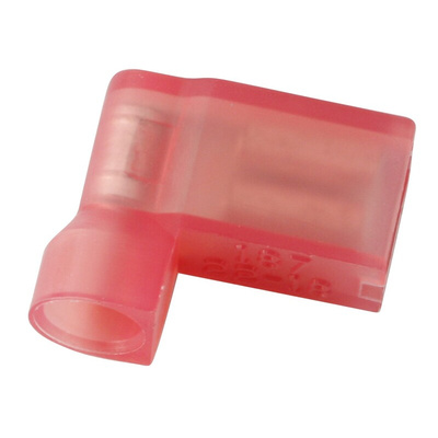 RS PRO Red Insulated Female Spade Connector, Flag Terminal, 0.5 x 4.75mm Tab Size, 0.5mm² to 0.75mm²