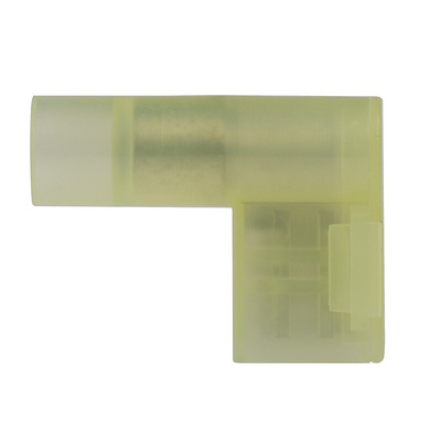 RS PRO Yellow Insulated Female Spade Connector, Flag Terminal, 6.35 x 0.8mm Tab Size, 4mm² to 6mm²