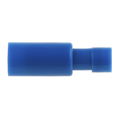 RS PRO Blue Insulated Female Spade Connector, Receptacle, 4.9 x 0.4mm Tab Size, 1.5mm² to 2.5mm²