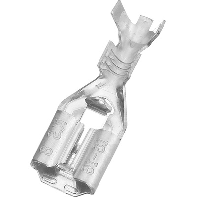 RS PRO Uninsulated Female Spade Connector, Receptacle, 6.35 x 0.8mm Tab Size