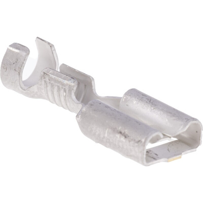 TE Connectivity FASTIN-FASTON .250 Uninsulated Female Spade Connector, Receptacle, 6.35 x 0.81mm Tab Size, 0.8mm² to